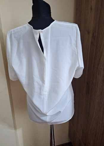 Nakışlı Beyaz Hamile Tişörtü - Görsel 3