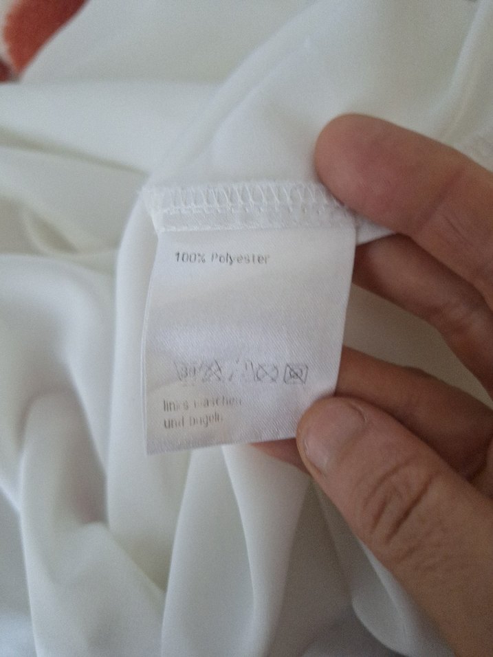 Nakışlı Beyaz Hamile Tişörtü - Görsel 4