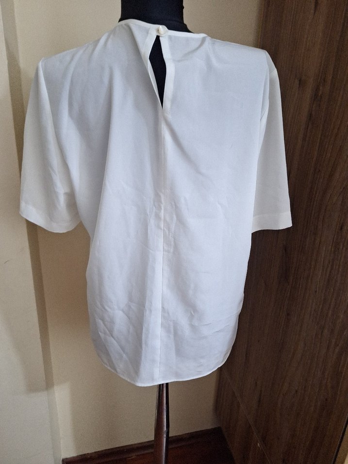 Nakışlı Beyaz Hamile Tişörtü - Görsel 5