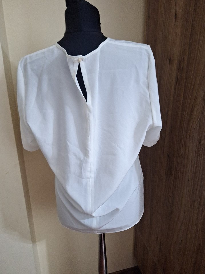 Nakışlı Beyaz Hamile Tişörtü - Görsel 3