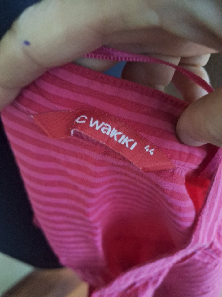 Pembe V Yaka Strappy - Görsel 2