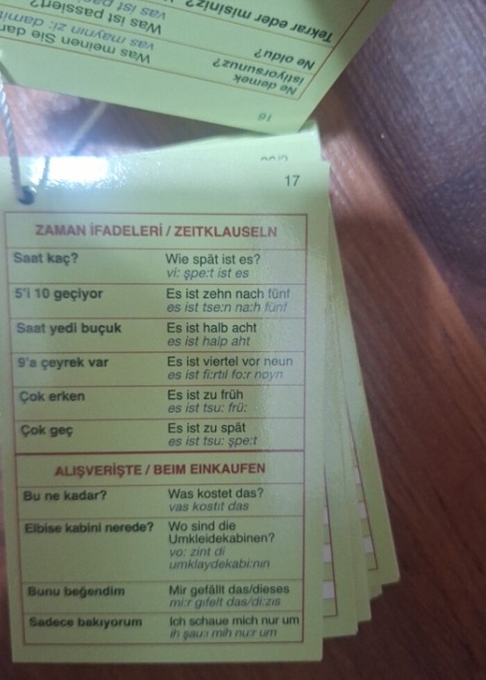 Almanca kelime kartları  - Görsel 3