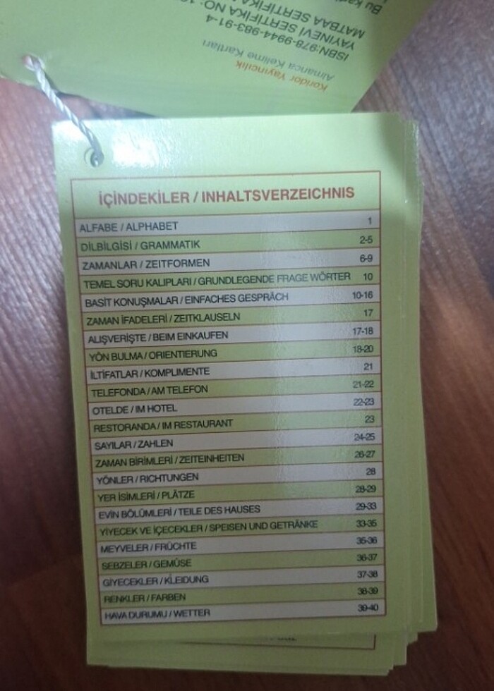 Almanca kelime kartları  - Görsel 4