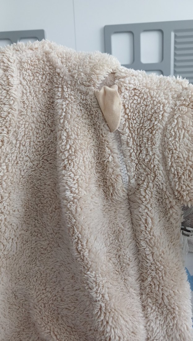 LCW Baby Kapüşonlu  Pelüş Tulum - Görsel 3