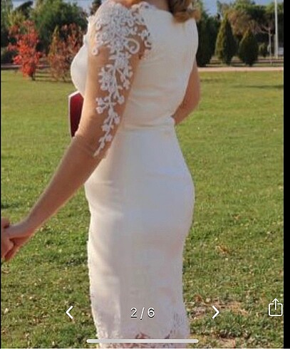 Beyaz elbise ömür özer marka - Görsel 8