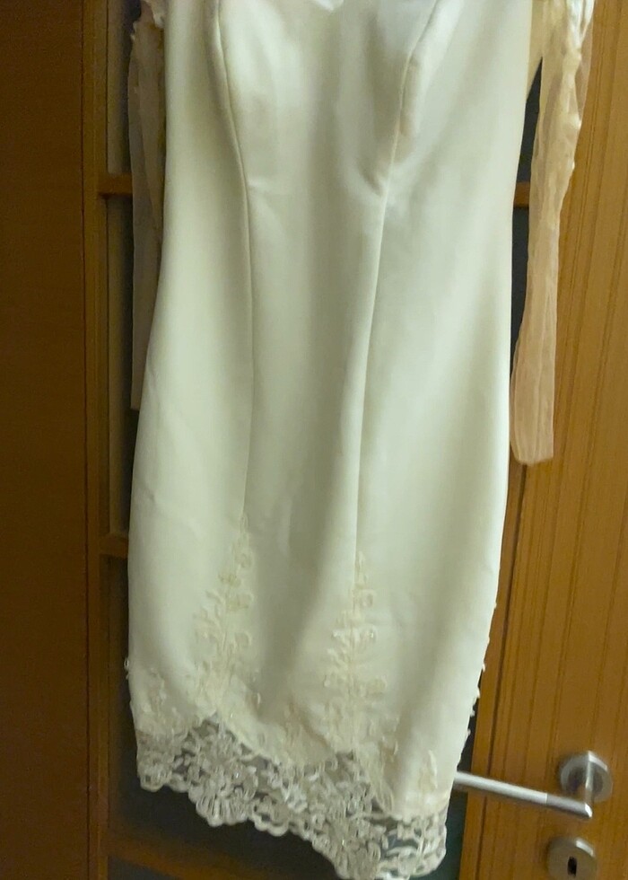 Beyaz elbise ömür özer marka - Görsel 5