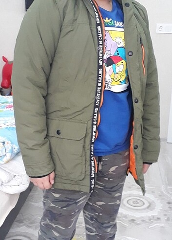 12-13 Yaş Beden Erkek çocuk mont