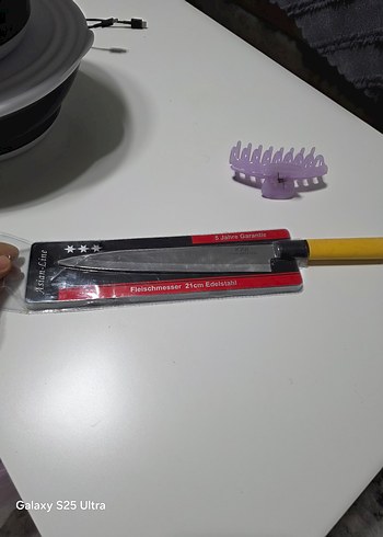 21 cm Sarı Saplı Et Bıçağı