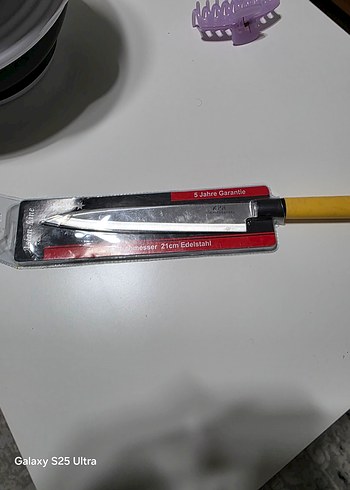 Beden sarı Renk 21 cm Sarı Saplı Et Bıçağı