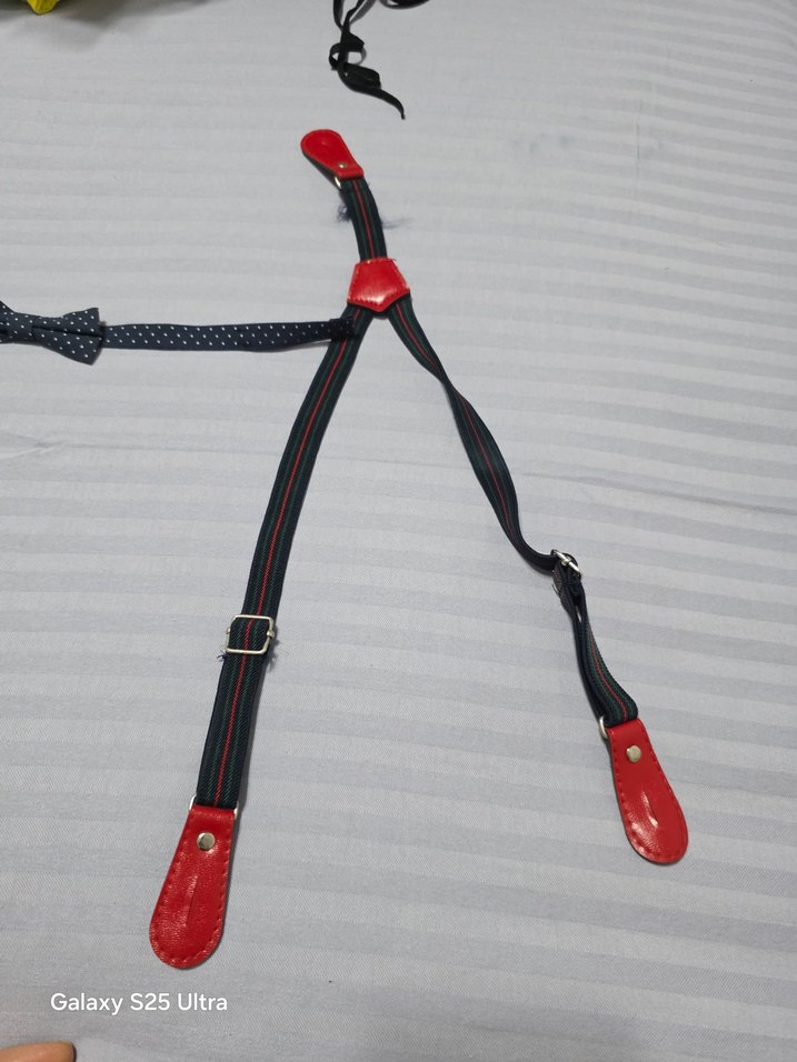 Mavi Noktalı Çocuk Papyonu - Görsel 3