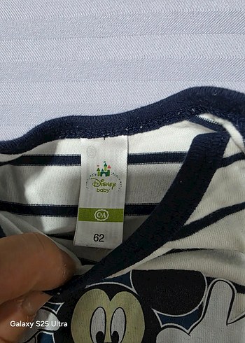 Uzun Kollu Mickey Mouse Baskılı Bebek Body - Görsel 2