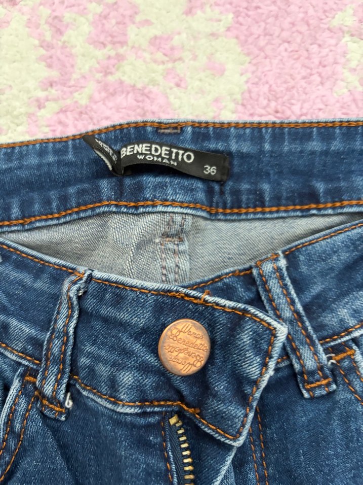 Benedetto Kadın Mavi Denim Jean — görsel 2/5