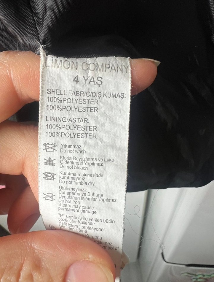 Çocuk mont Kürklü Siyah Kışlık - Görsel 4