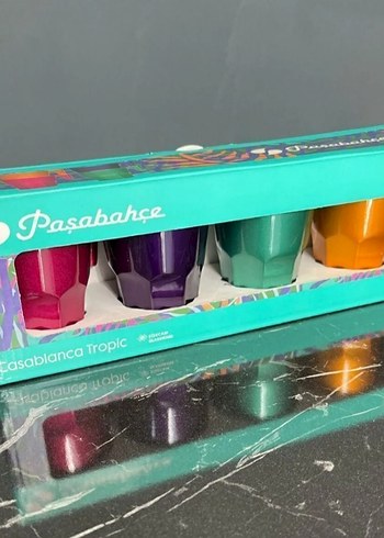 Renkli paşabahçe porselen fincan takımı - Görsel 2