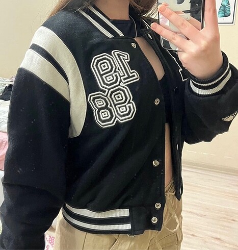 m Beden BERSHKA kolej ceketi
