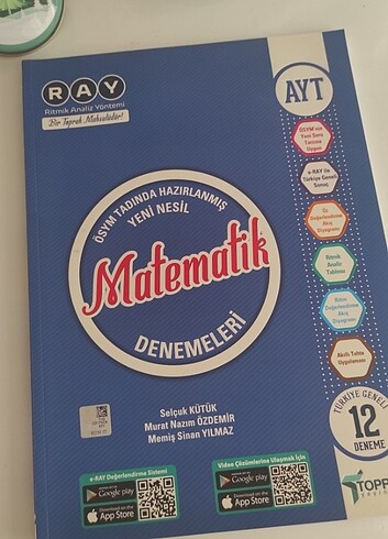 Toprak yayınları ayt matematik denemesi