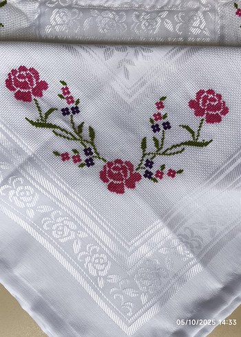  Beden beyaz Renk el emegı seccade ve bohca hemen kargo