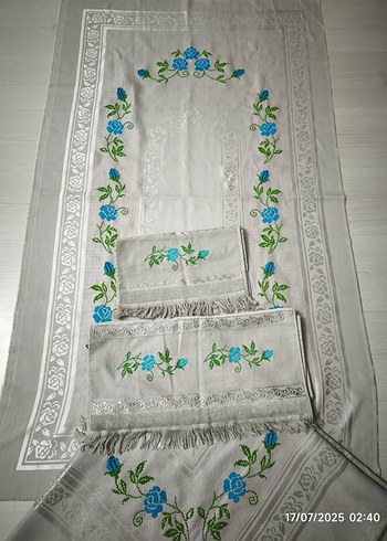 etamın Gri seccade takımıEl İşi Set