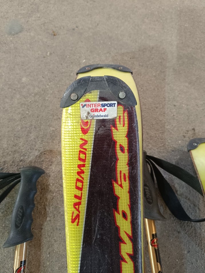 Çok Renkli Erkek Kayak Ayakkabısı ve Baston Seti - Görsel 3