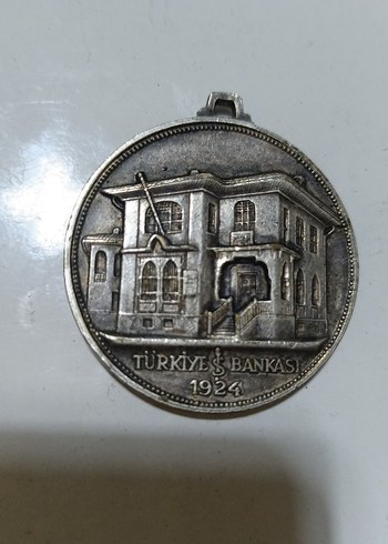 1974 Türkiye İş Bankası Vintage Rozet - Görsel 2