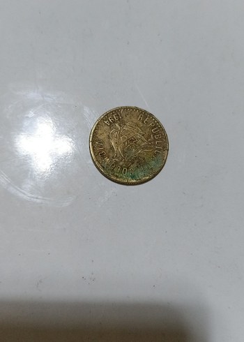 Vintage Erkek Altın Rozet 20 Pesos - Görsel 2