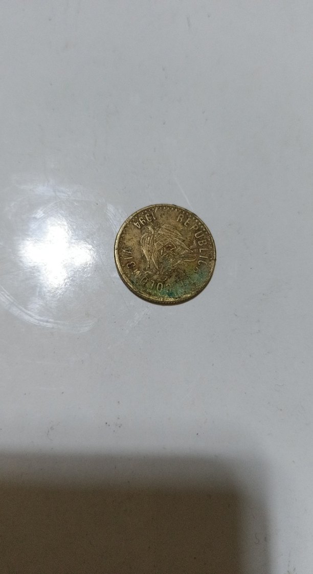 Vintage Erkek Altın Rozet 20 Pesos - Görsel 2