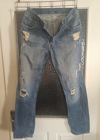 Levis Levi S Acik Mavi Yirtik Detayli Denim Jean