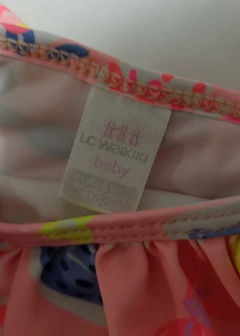 Renkli Çiçek Desenli Kız Mayo - Görsel 3