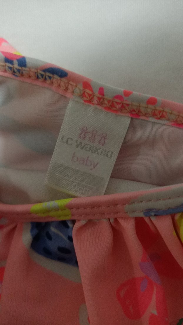 Renkli Çiçek Desenli Kız Mayo - Görsel 3