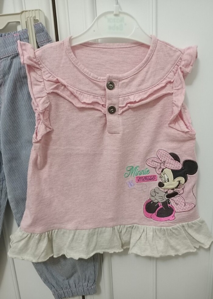 Kız yazlık pantolon buluz takım  - Görsel 2