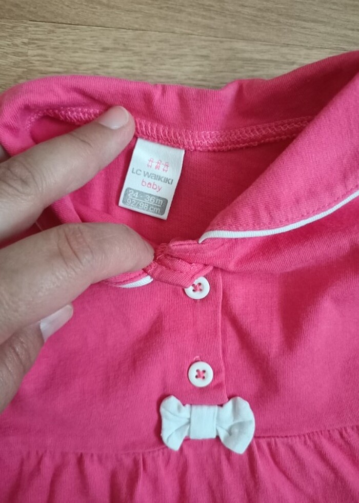 Kız çocuk penye elbise  - Görsel 4