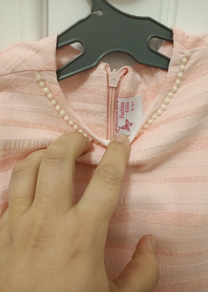 Kız çocuk sade ve şık elbise - Görsel 4