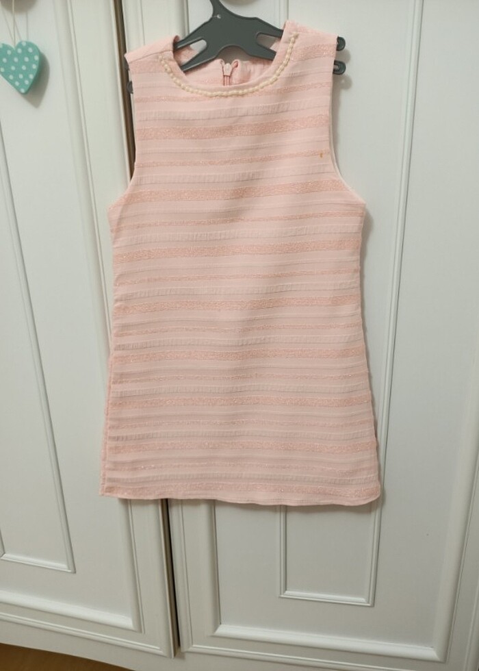 Kız çocuk sade ve şık elbise - Görsel 5