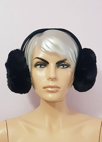 Beden siyah Renk Peluş kulaklık