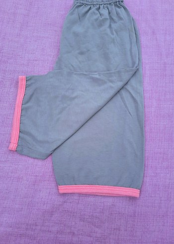 Kız Gri Baskılı Midi Spor Kapriz - Görsel 2