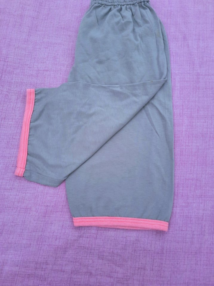 Kız Gri Baskılı Midi Spor Kapriz - Görsel 2