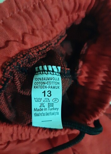 12-13 Yaş Beden kırmızı Renk KIZ ÇOCUK EŞOFMAN ALT