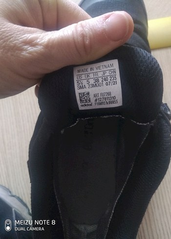 Erkek Siyah Spor Ayakkabı Velcro - Görsel 4