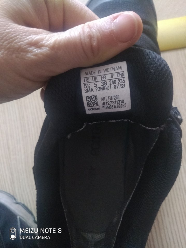 Erkek Siyah Spor Ayakkabı Velcro - Görsel 4