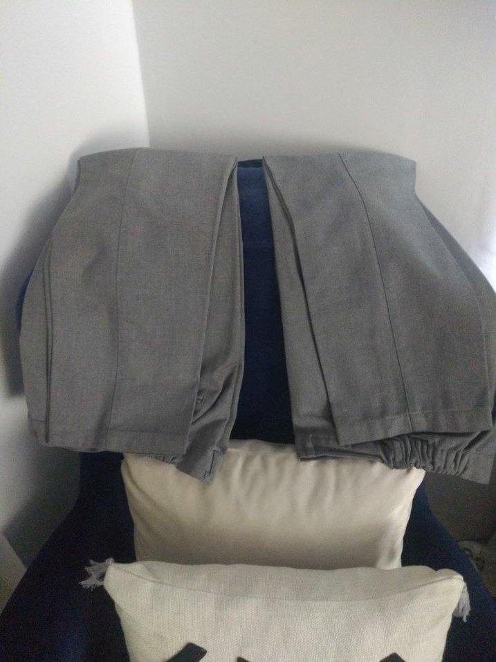 Gri Kemerli Hamile Midi Pantolon okul pantolonu - Görsel 3