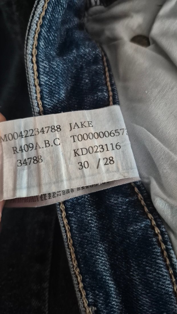 Gri Kemerli Mavi erkek Midi Kot Pantolon - Görsel 3