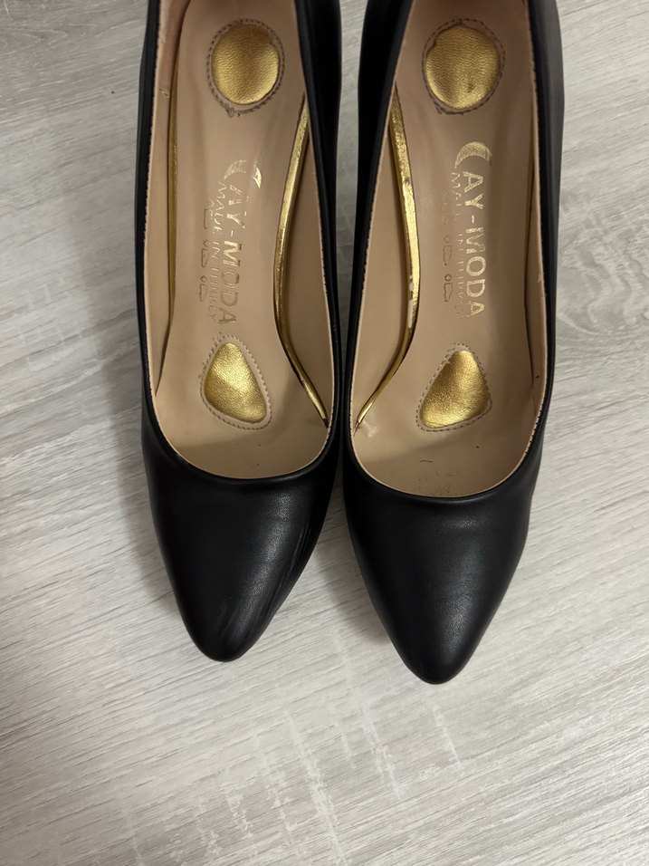 Siyah  Stiletto Topuklu Kadın Ayakkabı - Görsel 2