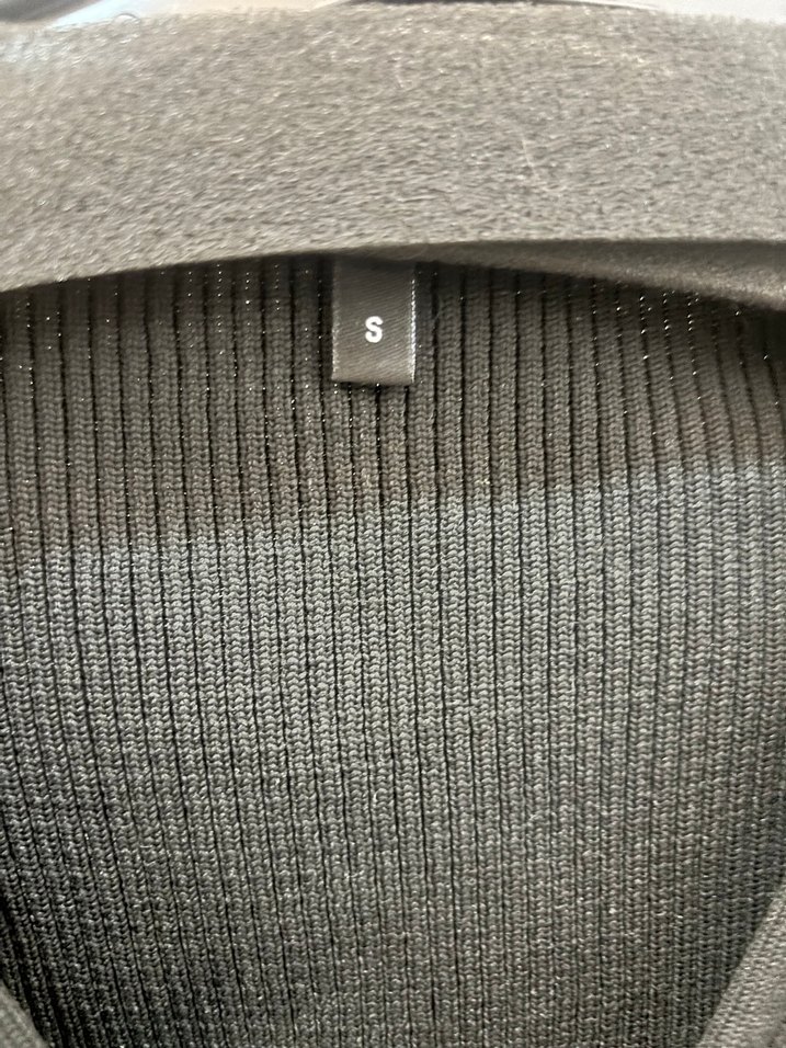 Siyah Kürklü Mini Triko Hırka - Görsel 2