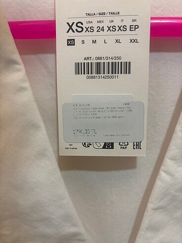 xs Beden Zara bebe yaka elbise