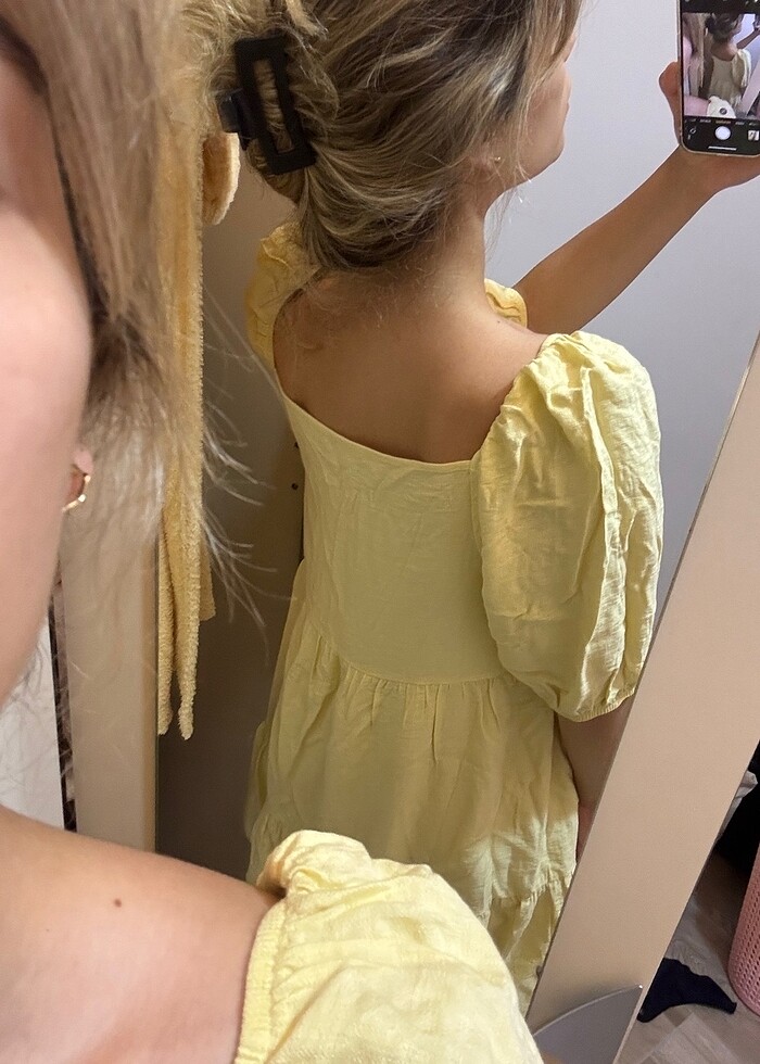 Butter yellow elbise - Görsel 3
