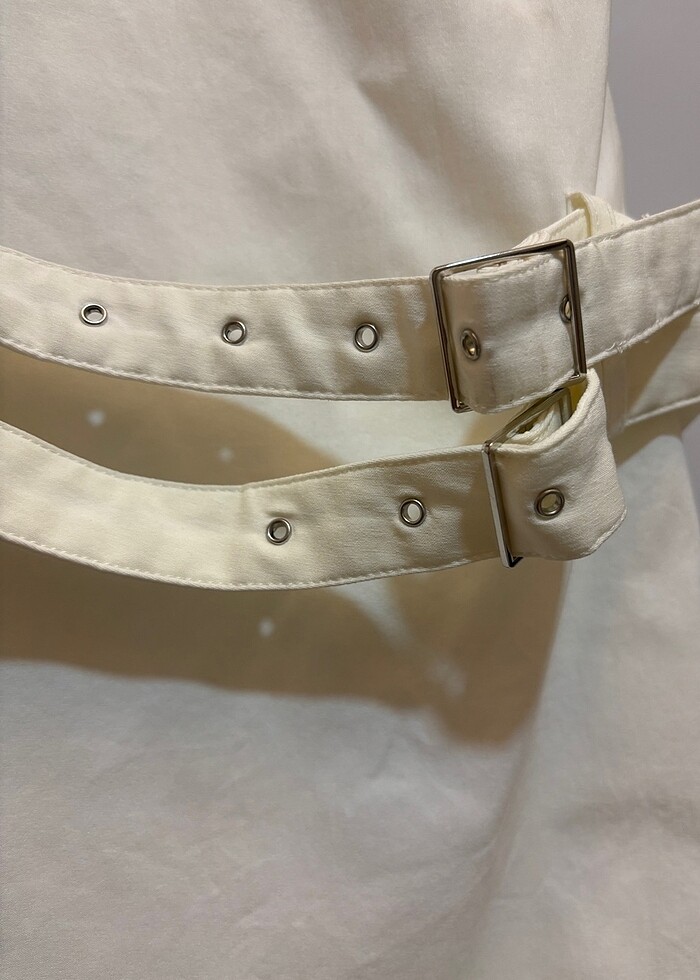 BERSHKA kemerli elbise - Görsel 5