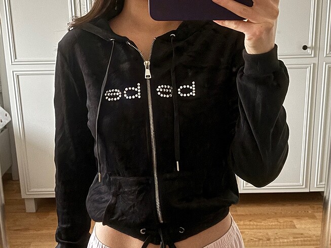 Vintage Bebe Kadife Hırka