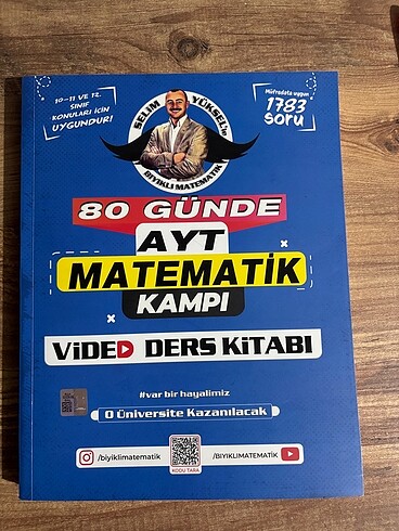 Bıyıklı Matematik Ayt Matematik Video Ders Kitabı