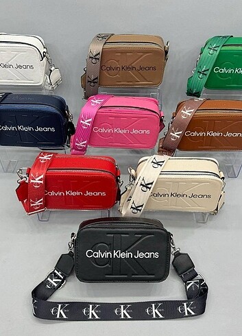 Diğer Calvin Klein Siyah kutu askılı çanta kol çantası 