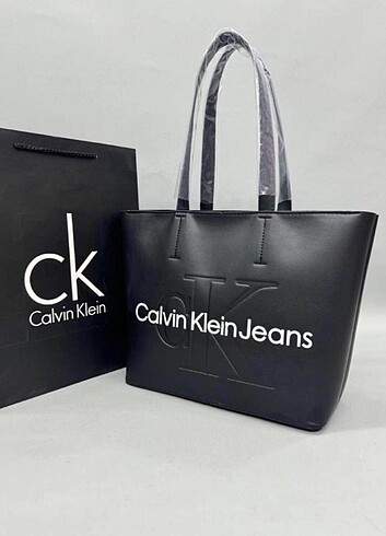 Calvin Klein Siyah büyük kol çantası 